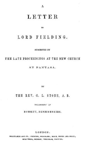 [Gutenberg 61023] • A Letter to Lord Fielding. Suggested by the late proceedings at the New Church at Pantasa